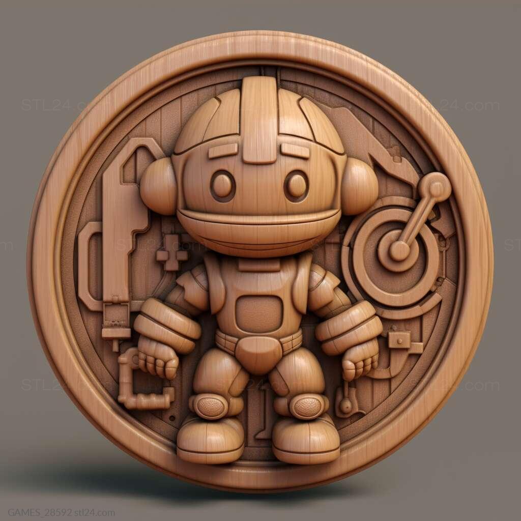 Games - Bomberman 4, GAMES_8380. 3D stl model for CNC